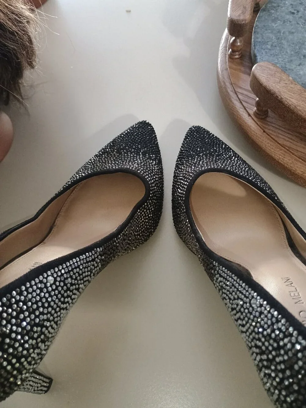 Antonio Melani MCBETH Rhinestone Ombre Heels Size 10M